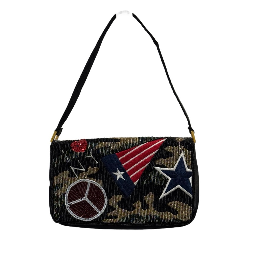 Beaded Bag with Star and Flag Accents I♥️NY